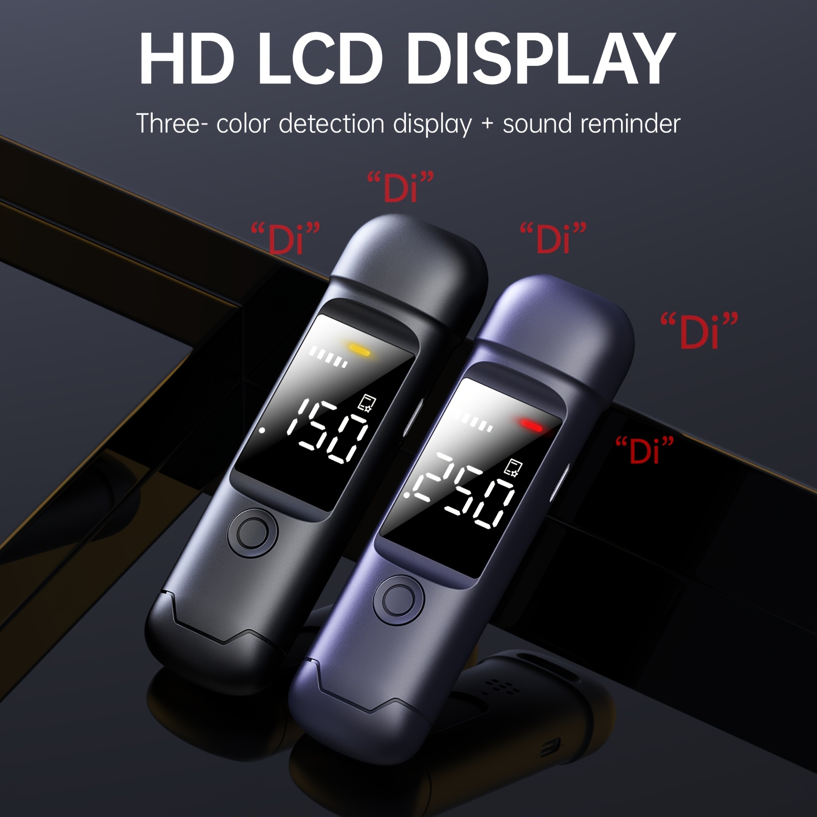 Breathalyser, Portable Digital Lcd Screen Alcohol Testing, Breath Alcohol Tester With Usb-c Rechargeable, Pocket-sized Breath Analyzers For Home, Personal Testing