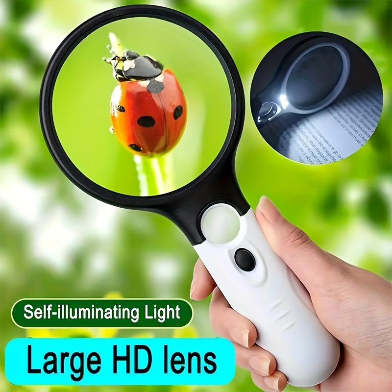 

Magnifying Glass With Led Light, A Handheld Magnifying Glass With Reading Light, The Best Gift For Elderly Reading
