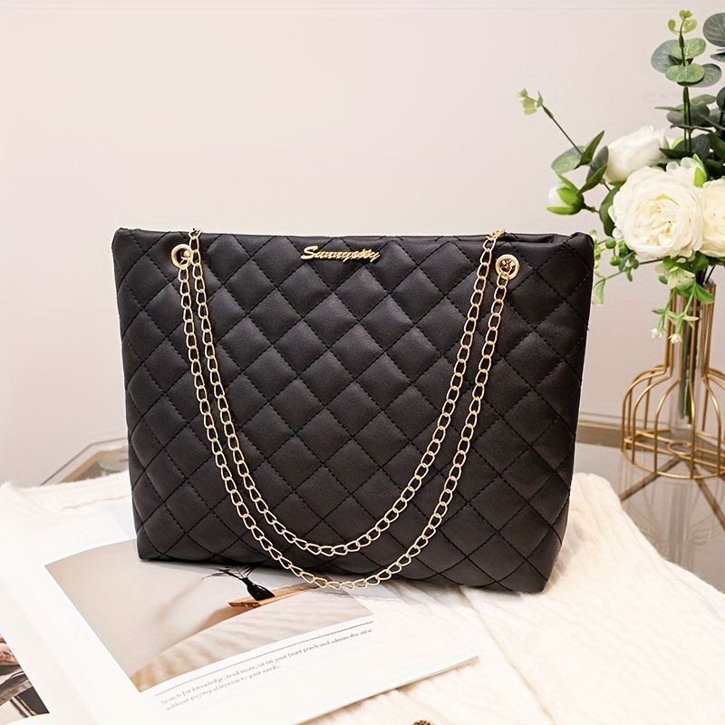 Women's Large Capacity Tote Bag Suitable for //Travel with Removable Strap & Closure - Elegant Embellished Handbag,, Available in / /// (Chinese Manufactured)