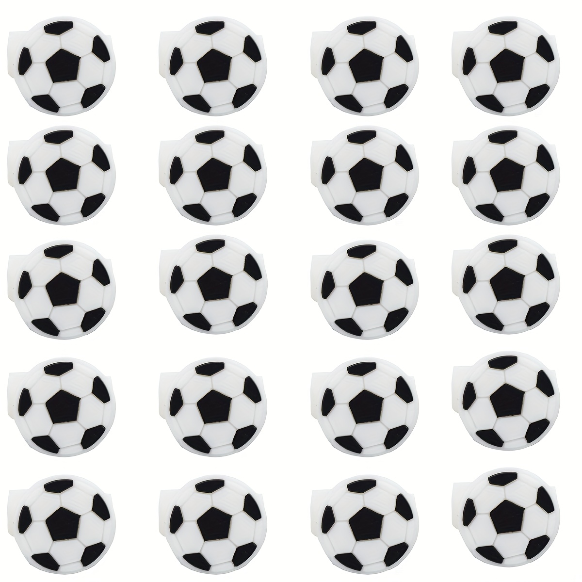 TEMU 20-pack Soccer Rings, Soccer-themed Party Decorations, Birthday Gifts, Gift Bag Fillers, Colors Random