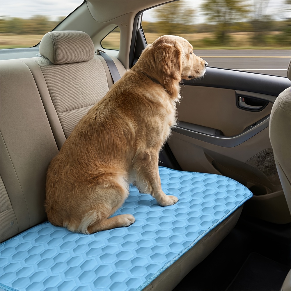TEMU [Recién Mejorado con Diseño Refrescante] Alfombra de Enfriamiento para Mascotas para Perros y Gatos, Tejido Absorbente de | Cama de Malla