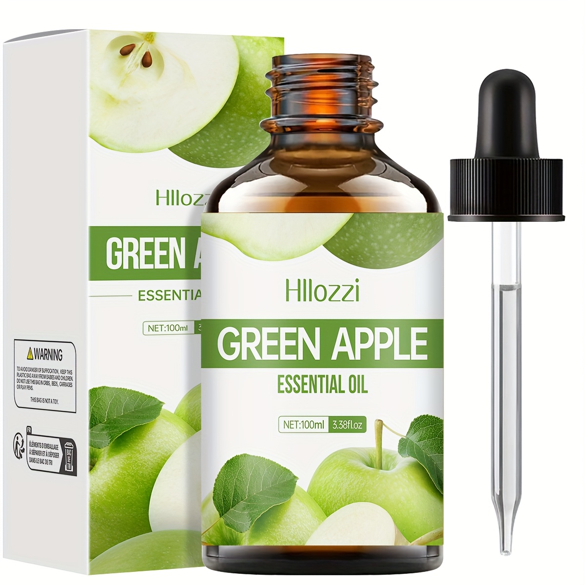 Green Apple Essential Oil (30ml/0.01fl.oz, 60ml/2.03fl.oz, 100ml/3.38fl.oz) – Available in Three Sizes, This Oil Delivers a Refreshing Apple Scent. Ideal for Use in Diffusers, Its Long-lasting Fragrance Makes It a Choice for Home and Travel - Image 2