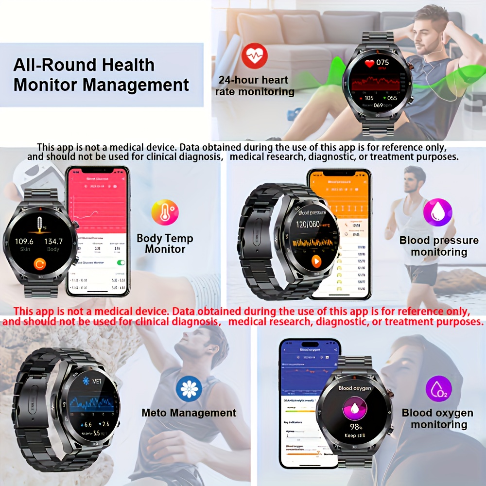 Garosa Sleep MonitorWatch, Montre-bracelet électronique, Montre de tensiomètre  Montre électronique lumineuse Sleep MonitorWatch
