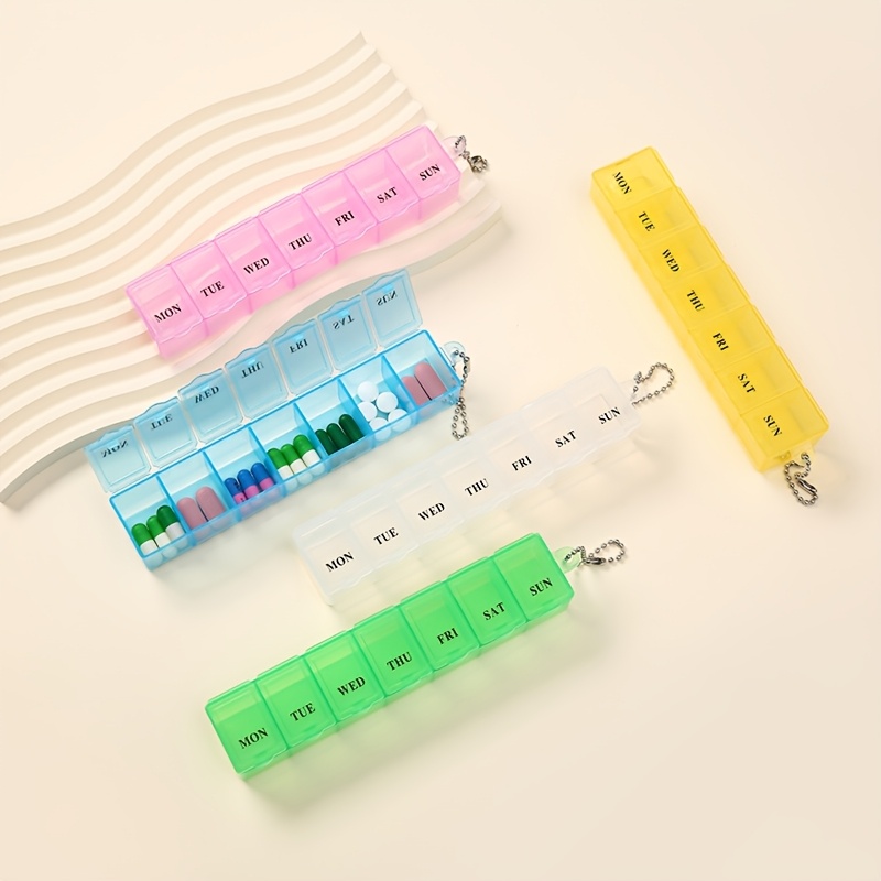 Portable Moisture-Proof Seven-Day Weekly Pill Organizer