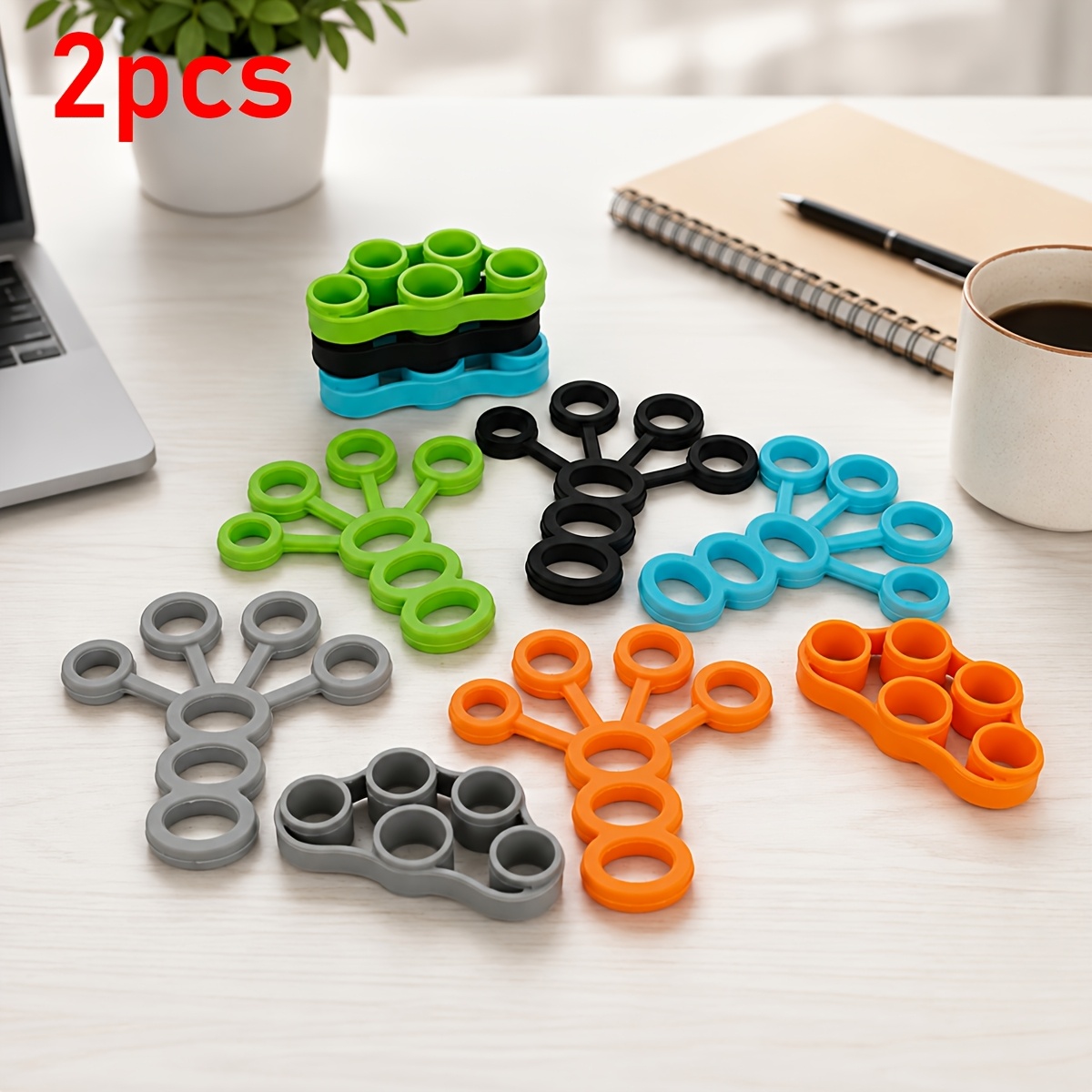 Silicone Finger Trainer 2 Pack Resistance Bands