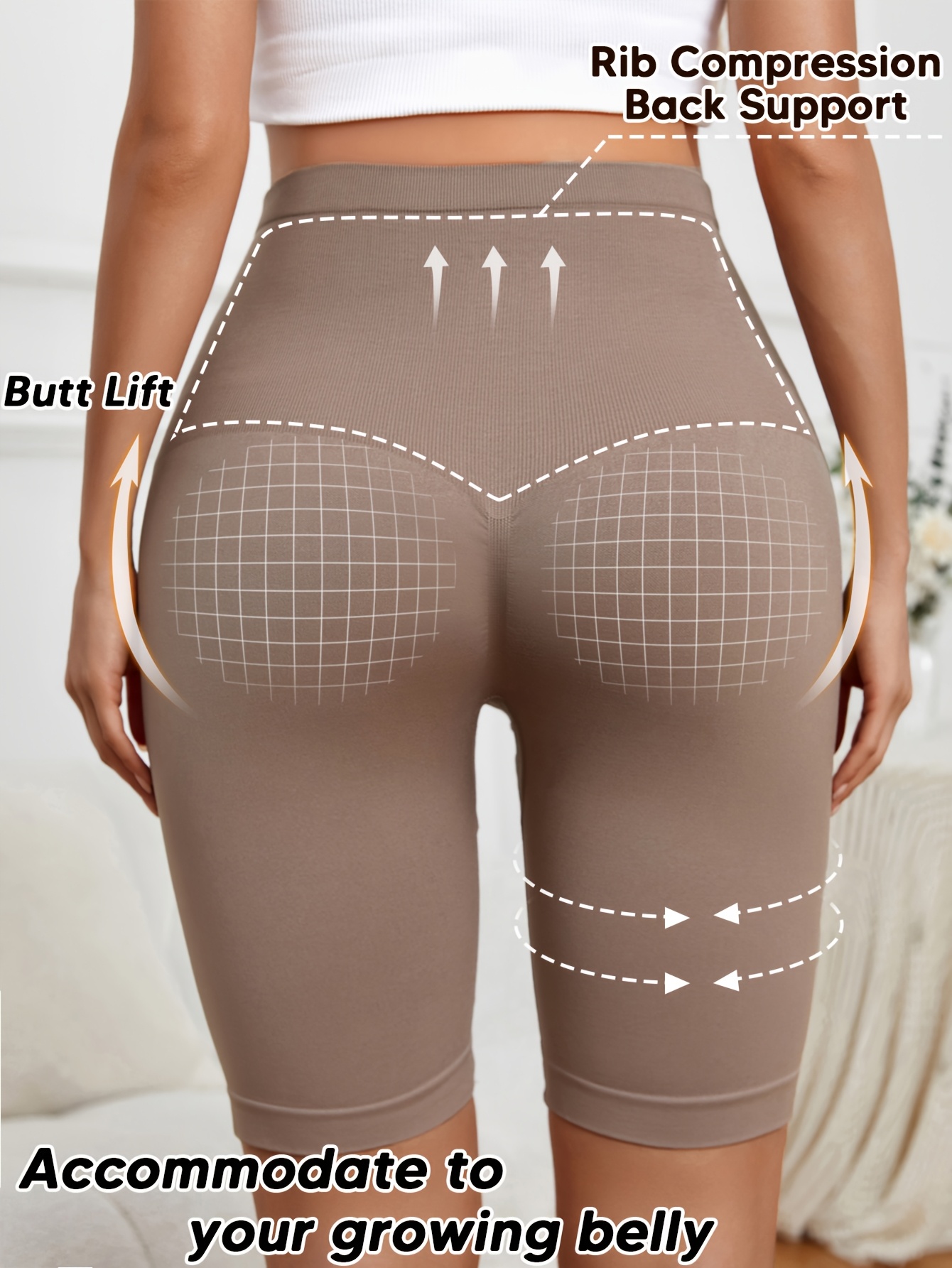 Women'S Maternity Pants - Soft Breathable Knitted Belly Support with 5-Point Coverage, Seamless High-Waisted Pregnancy Leggings for Yoga, Sports & Casual Attire, All-Season Comfort Stretch-Free Fabric (Solid Color, Non-Stretch) - Elegant & Casual Ma