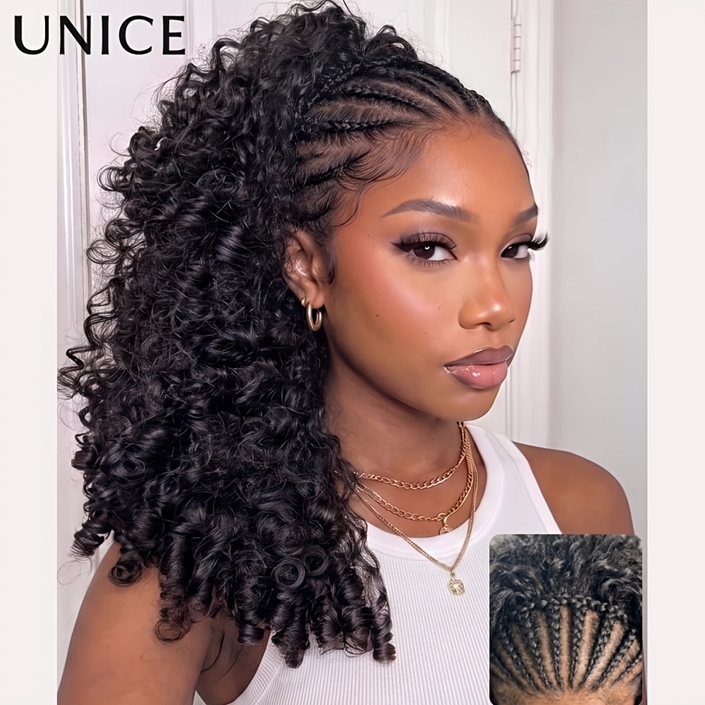 braided wigs human hair sold on Temu United States