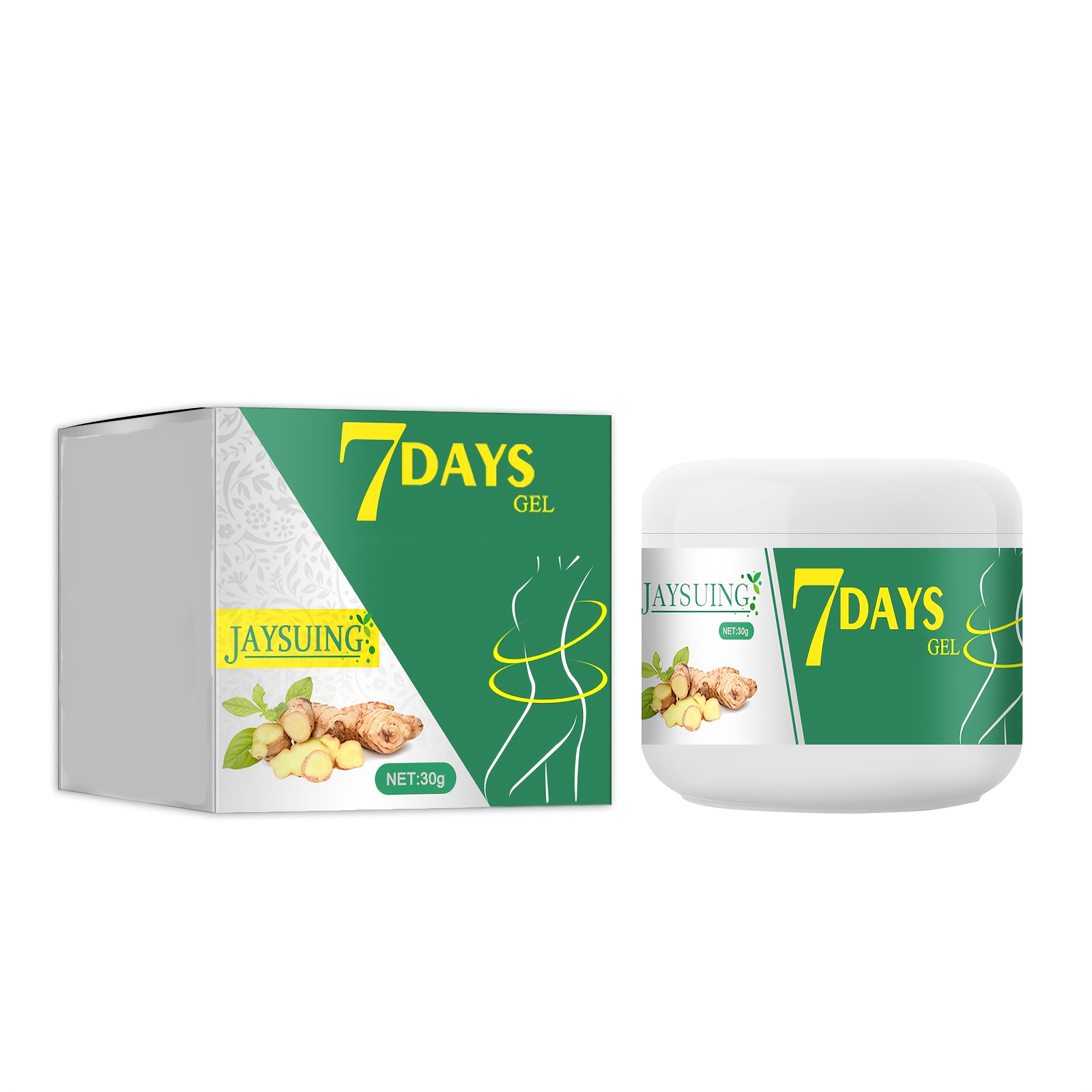 7-Day Ginger Root Firming Body Gel - A Body Lotion That Tightens Skin, Ideal for The Abdomen, Chest, Inner Thighs, And Buttocks. It Is for Both Men And Women, Absorbs Quickly, And Is Suitable for All Skin Types, Making It Perfect for Daily Skincare - Image 5