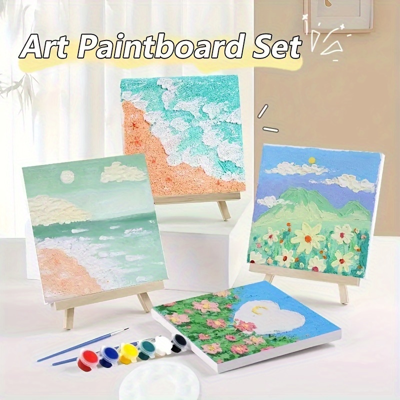 

11pcs/set, Including 6 Paints, A , An , A Drawing , 2 Brushes For Diy Artists To -the , And Beginner