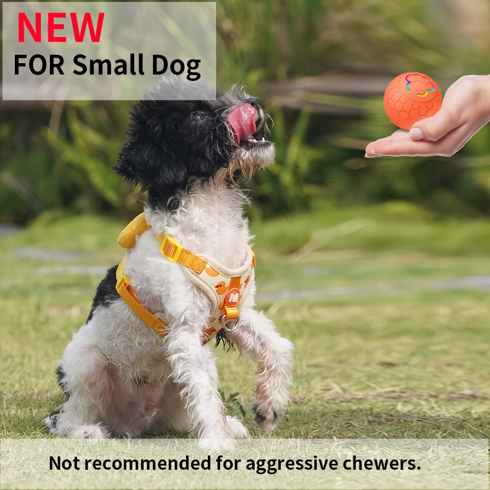 

2pcs Dog Toy Ball, Automatic Rolling Interactive Bouncing Ball, Self-height From Boredom And Bite-resistant, With Flashing Lights, Usb Charging, Suitable For Small/medium-sized Dogs