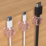 3pcs Automatic Rebound Cable Organizer with Spring - No Battery Needed, Pastel Pink/Blue/Yellow/Transparent - Desk, Office, Home, Travel - Compatible with USB-C, HDTV, Ethernet Cables - Durable Cable Management System for Workspace Organization, Cable Cord Holder, Desk Organization, Sleek Design, Sturdy Construction, Office Workers, Home Office Setup, Minimalist Design, Highquality Material, Remote Workers, Cable Organiser, Cable Management, Cable Tie, Cable Holder, Cable Clip, CableOpen in new tab.