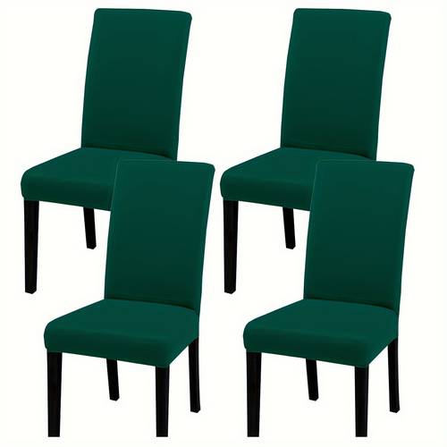 4 6pcs set of elastic chair cover multi color chair cover seat protector suitable for banquet hall room bedroom living room home decoration