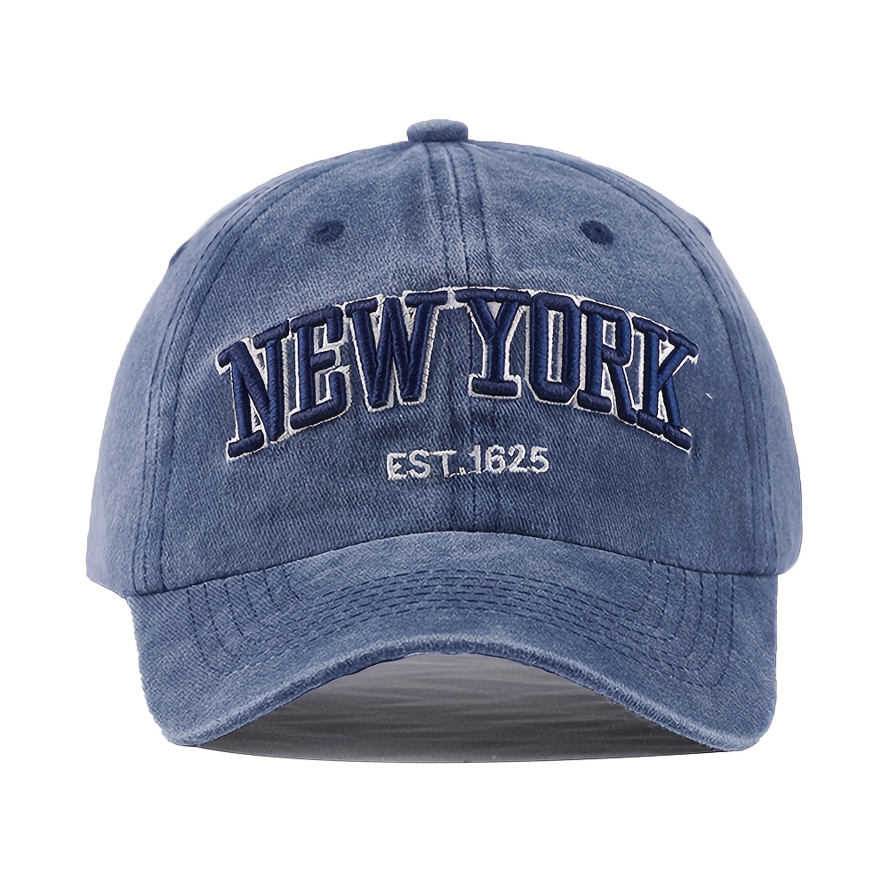 TEMU Vintage-style Solid Color Letter Embroidery Baseball With 3d Embroidery, Available In Multiple Colors. A Must-have Accessory For Family Parties