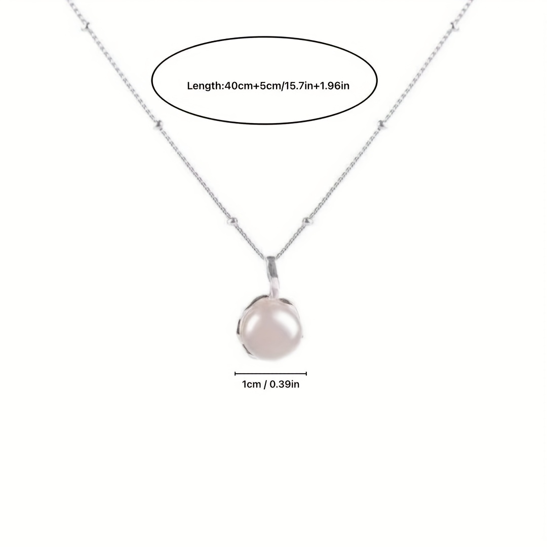 925 Silver Freshwater Pearls Necklace, Ocean Style