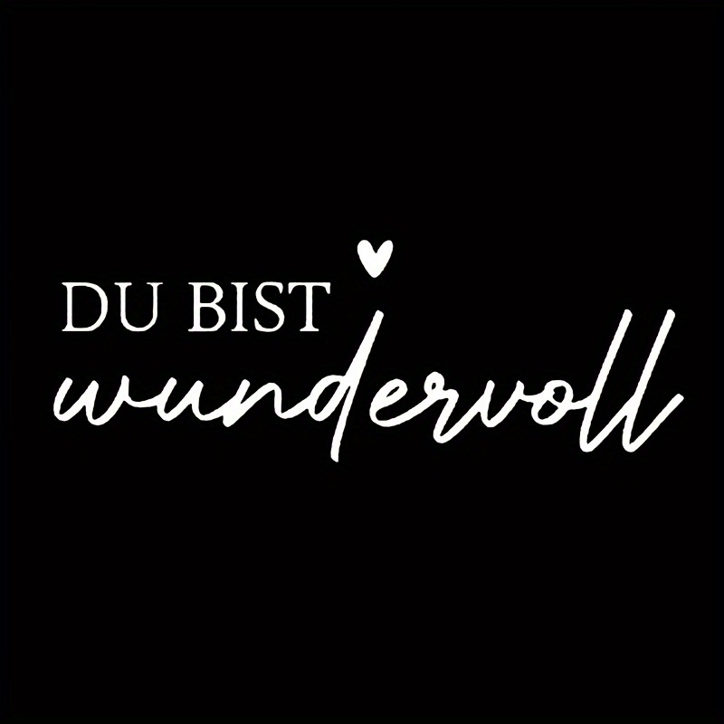 You Are Wonderful With Hearts Mirror Sticker Car Sticker Car Decal