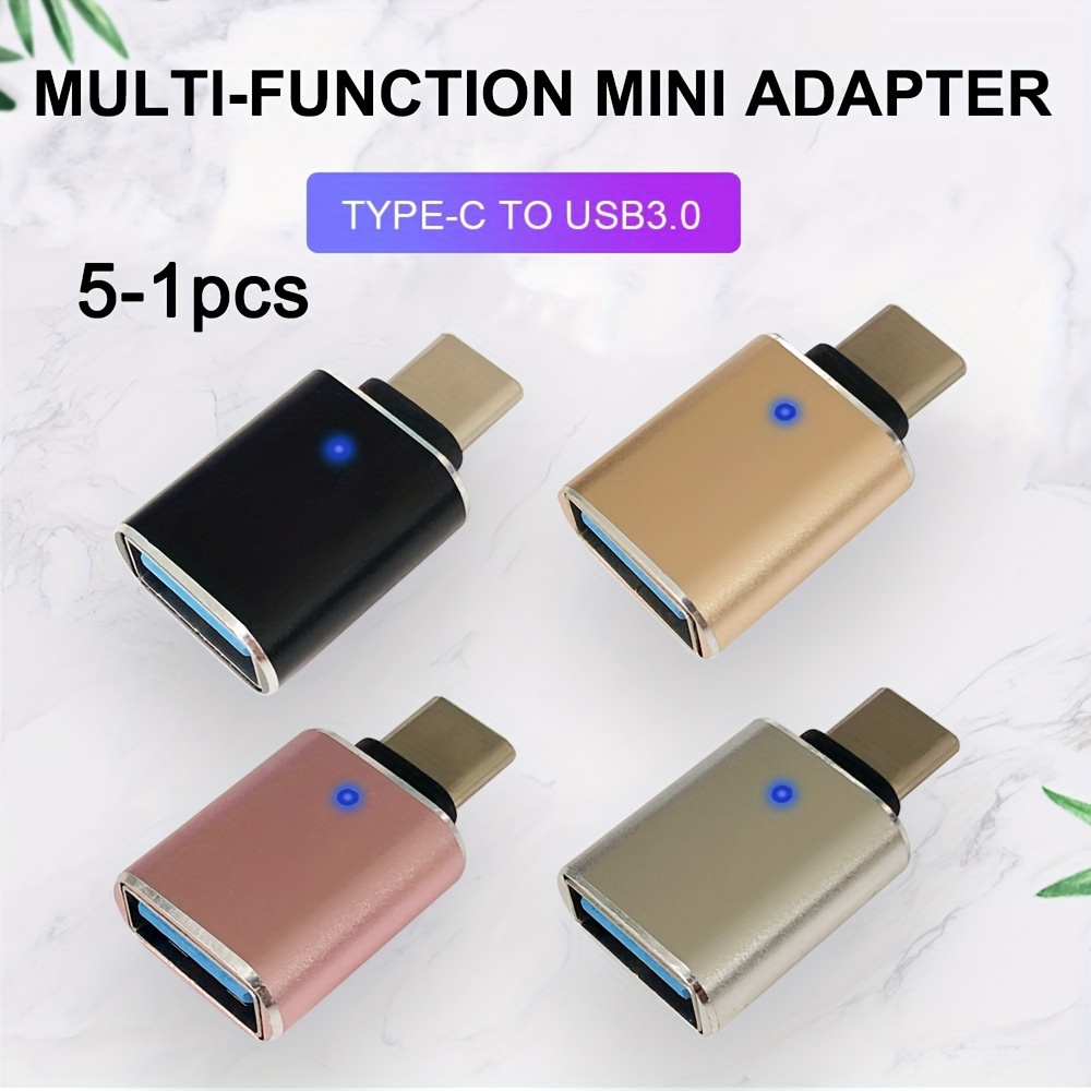 5pcs 4pcs 3pcs 2pcs 1pc usb c to usb adapter type c to usb 3 0 otg adapter compatible with macbook pro chromebook pixelbook microsoft surface go samsung galaxy s8 s9 s10 s20 s21 s22 ultra plus