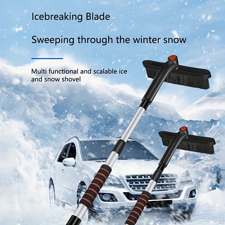 

1pc Ice Blade For Car Windshield - Multi-functional Tool With Ergonomic Grip, Ice Shovel For Winter Vehicle Maintenance