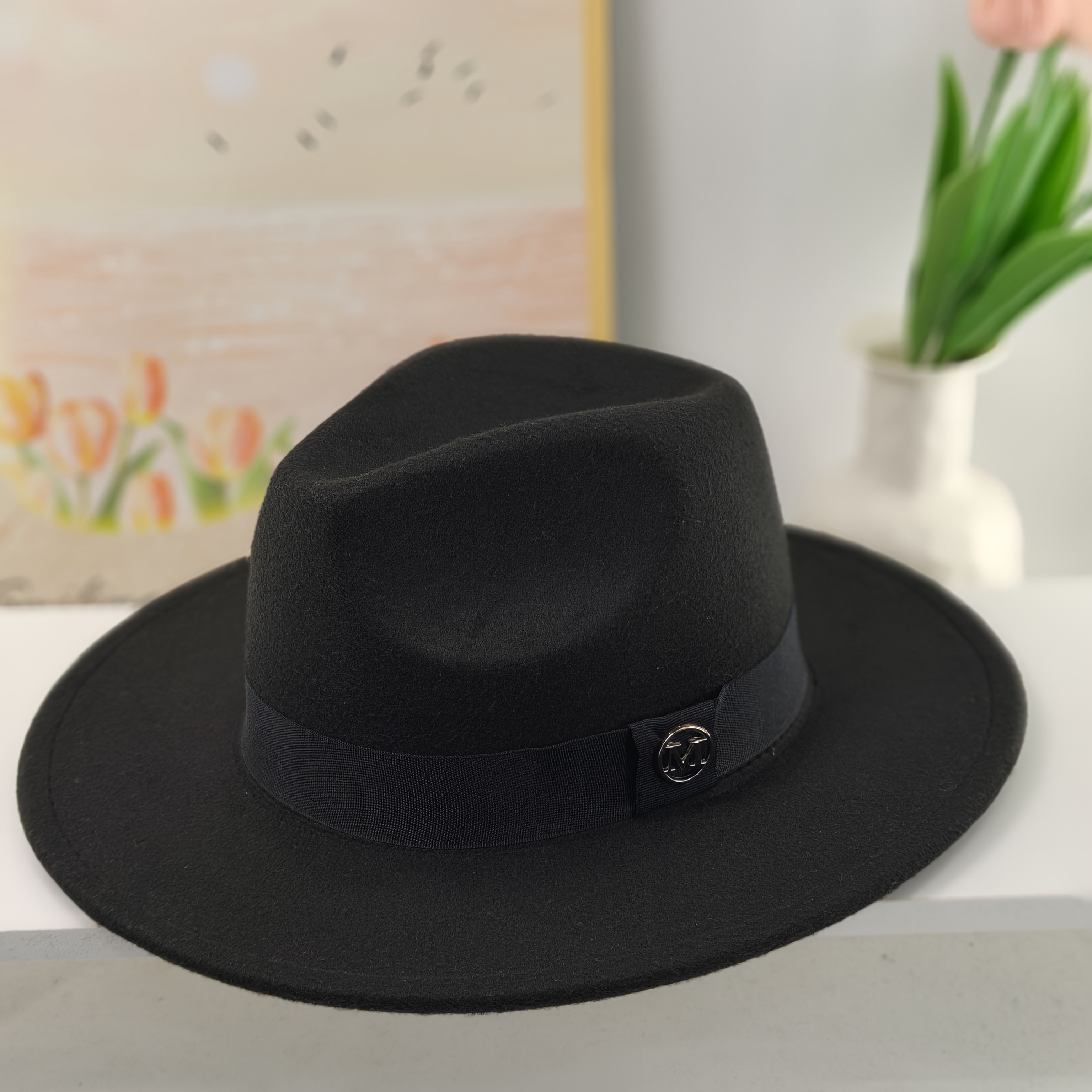 E-shop Eine neue Vier-Jahreszeiten-Hut mit großem Schirm, der das Gesicht kleiner erscheinen lässt, ein vielseitiger Jazz-Hut im britischen Unisex-Stil