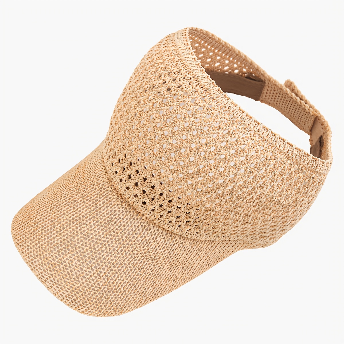 TEMU 1 Casquette Visière de Soleil Unisexe à Dessus Ouvert, Casquette de Baseball Légère et Respirante en Polyvalente, Adaptée aux Quotidiens de