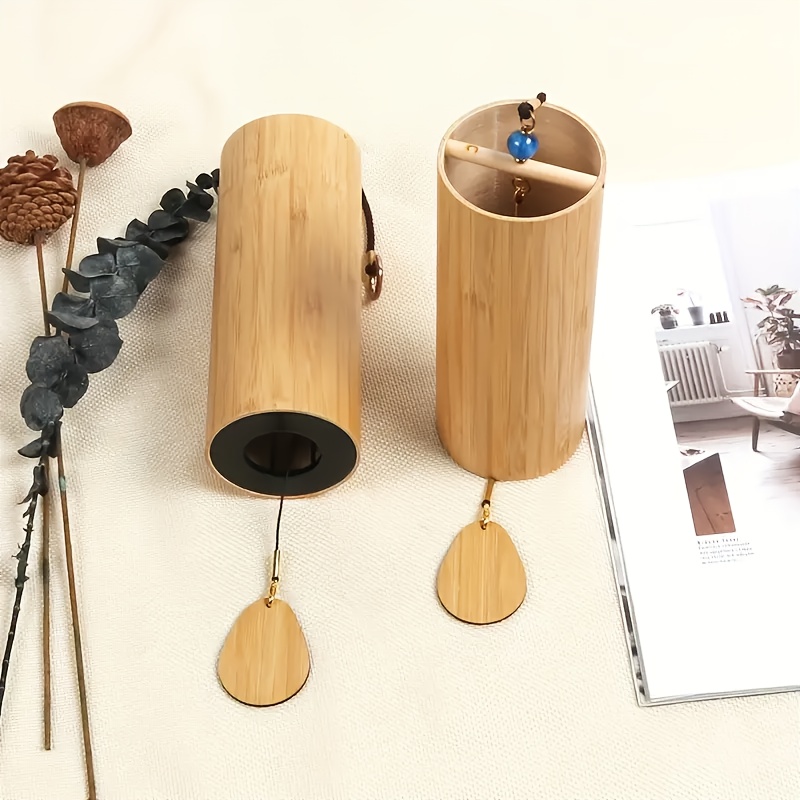 Deekec Bambus-Windspiel – Dm Akkord (Herbst), Für Garten, Meditation, Klangtherapie, Handgefertigt