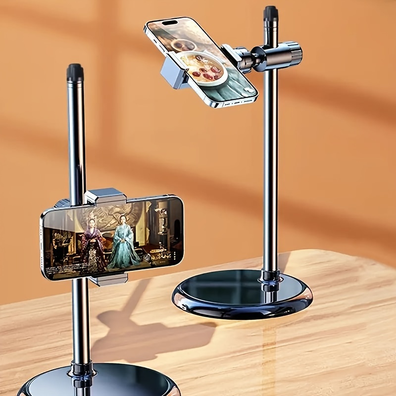 

1pc Abs Material Universal Mobile Phone Holder Stand For Desktop, Live Streaming, Video Recording, Online Classes, And Viewing