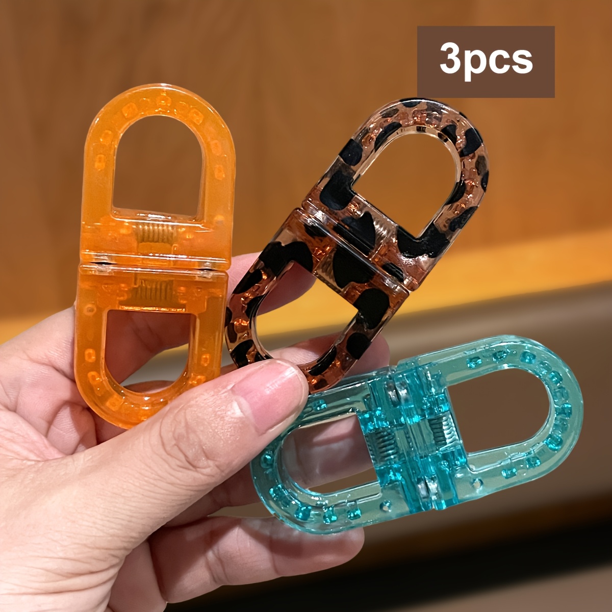 3pcs Women's Magnetic Bow Hair Clips Half Tie Small Claw Clip Back Of Head High-end Clip Commuting Dating Applicable Hair Additions