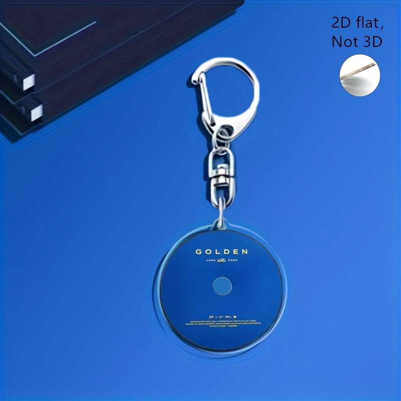 2d flat 1 8pcs acrylic kpop mini cd keychain - Temu Chile