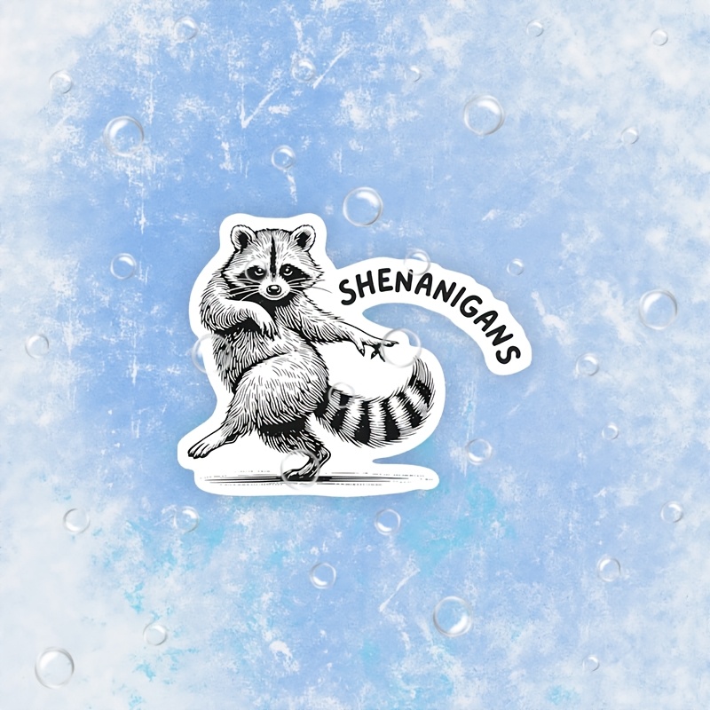 dancing raccoon   sticker vinyl car decals durable suitable for car bumpers car windows car doors toolboxes only sticker