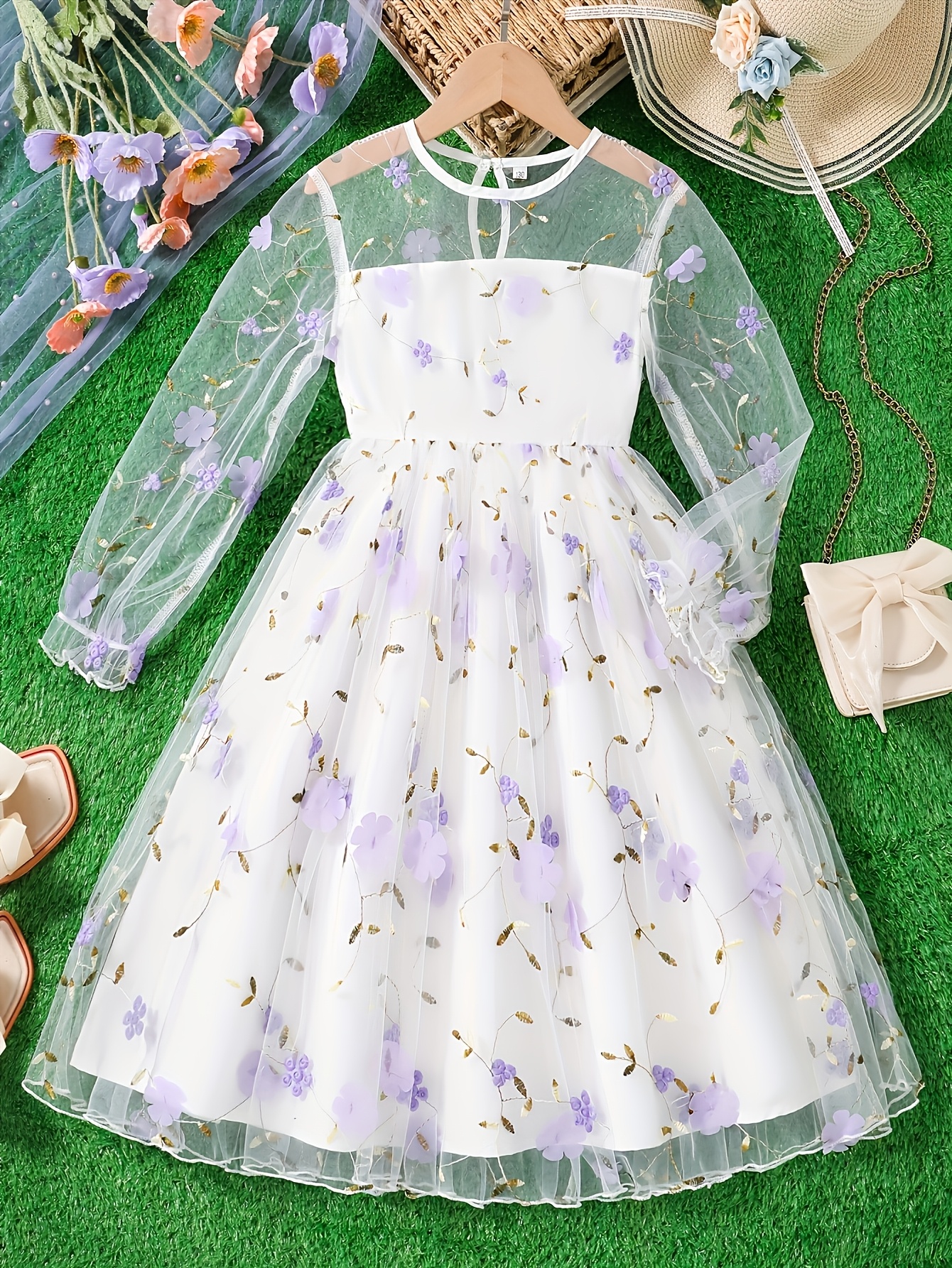 long floral wedding dresses Morganite Sample Gown main image 0