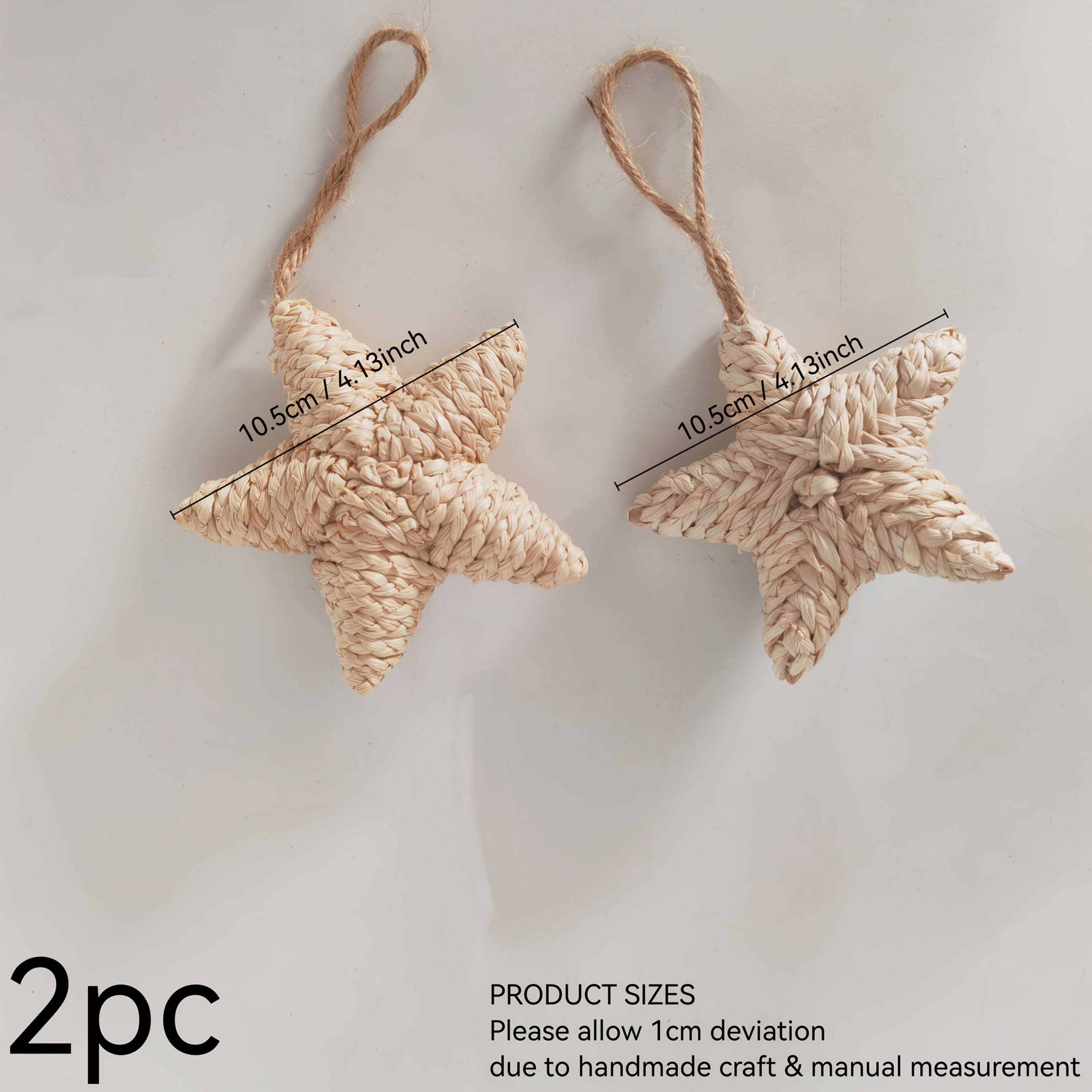 2pcs Star Ornaments, Hanging Christmas Pendants, Holiday Decorations For Christmas And Thanksgiving, Hangable Home Decor