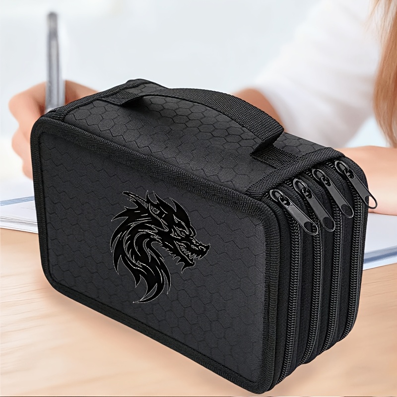 TEMU Compact And Versatile Pencil Case Designed For , Perfect For Organizing Your Stationery While Commuting Or During Business Trips. An Ideal Gift