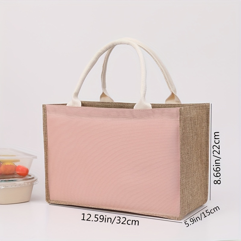 Image of [everyday Luxury] Chic White Tote Bags With Zipper Closure - Lightweight, Fashionable Shopping & Gift Bags With Durable Handles And Wrist Strap, No-lining, Use