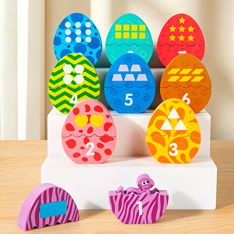 Cute Dinosaur Egg Matching Educational Toy