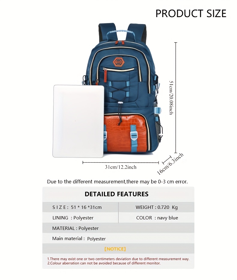 Outdoor Travel Backpack, Large Capacity Sports Camping Backpack, Unisex Laptop Bag with Shoe Compartment, Book Bag, Computer Backpack for Travel, Business, and Casual Use, Easter Valentine's Day Gift
