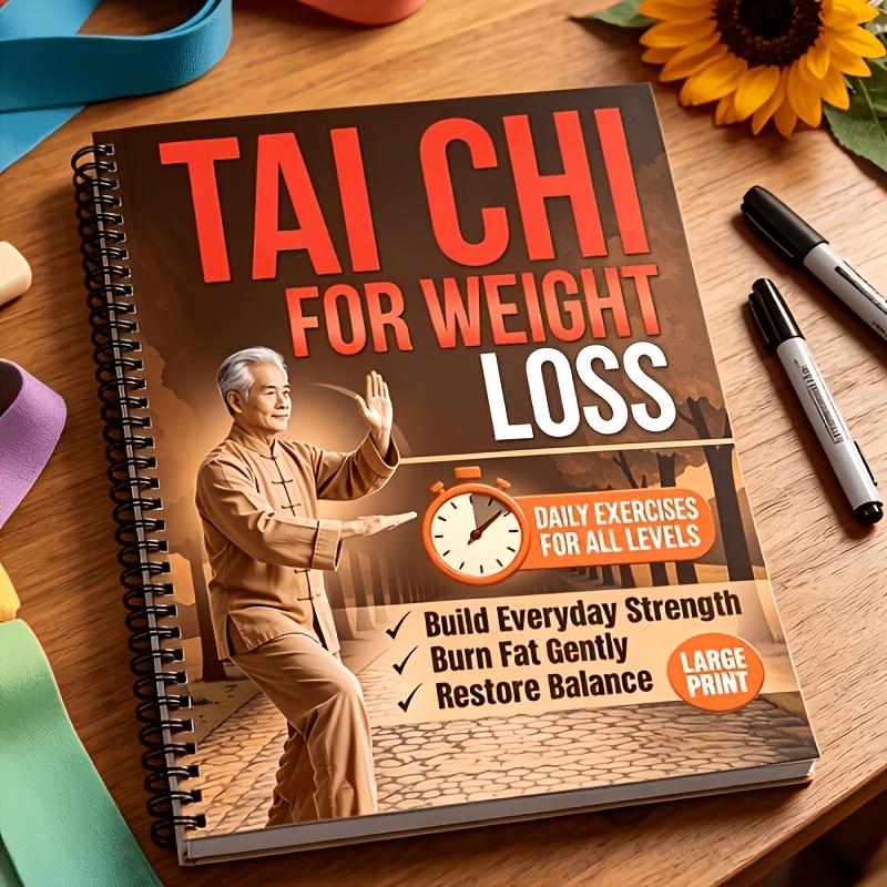 TEMU Tai Chi Weight Loss Training Guide (suitable For Middle-aged And Elderly People) - 28-day Gentle Fat Burning And Body Shaping Plan - 10 Minutes