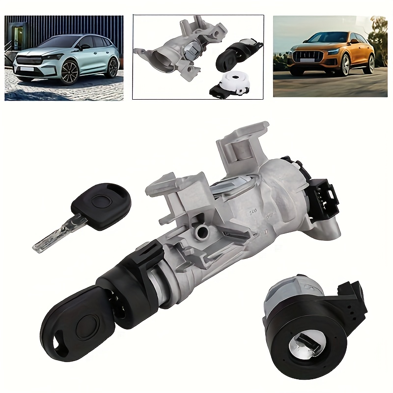 Ignition Barrel Door Lock With Key 1k0905851b For Vw Golf Mk5 Mk6, A3, , Octavia (2004-2013)