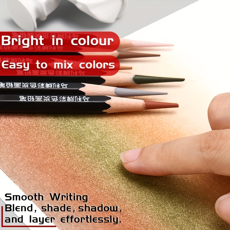 10pcs Skin Tone Colored Charcoal Pencils Drawing Set