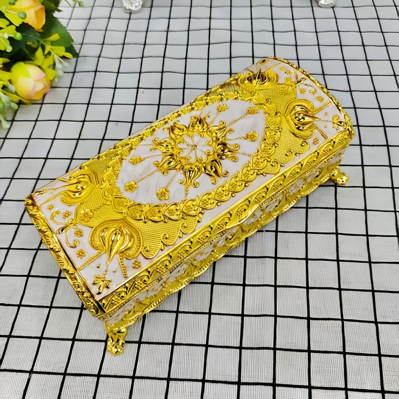alloy creative jewelry box multifunctional decor for home   ideal proposal ring holder elegant trinket organizer unique gift idea jewelry boxes Product details 5