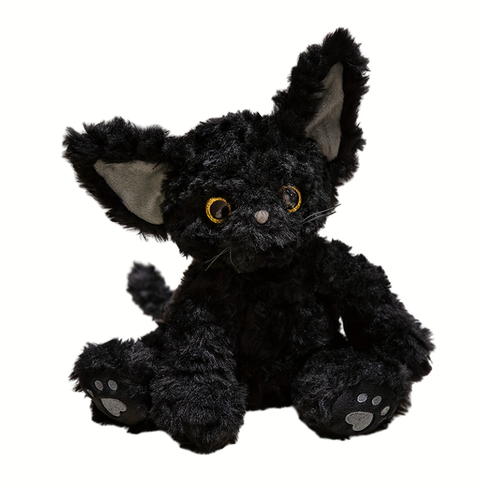 30cm/11.81インチ 黒猫ぬいぐるみ 子猫ぬいぐるみ