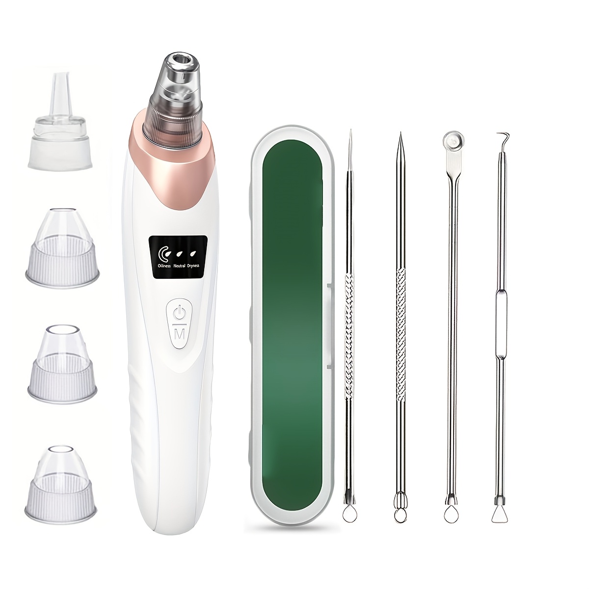 Image of 1pc Electric Suction Device+silvery Set Rechargeable Reduce - 3 , 5 Probes For .