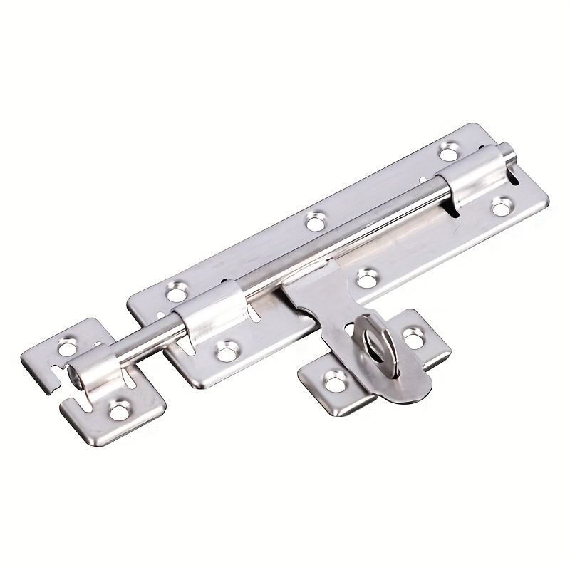 Stainless Steel Latch Surface Mounted Door 1pc Heavy-duty Stainless Steel Deadbolt And Padlock Latch, With This Latch