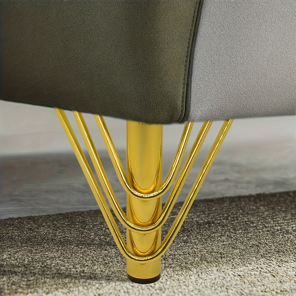 4pcs Round Furniture Legs Sofa Legs Pads Furniture Cabinet Coffee Table Hardware Legs Feet Decorative Support Legs