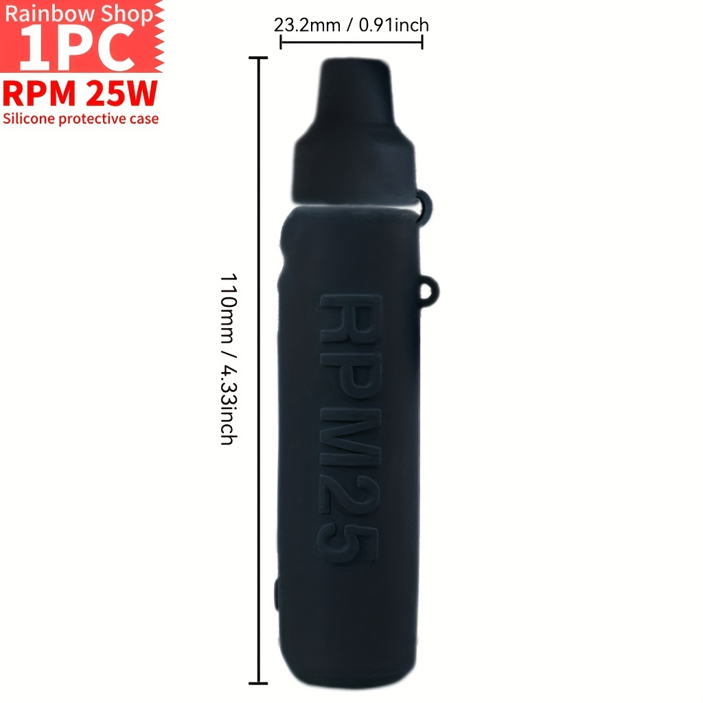 1pc silicone protective case smok rpm 25w anti slip textured