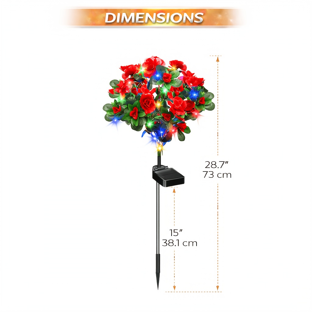 E-shop 4er-Pack Solar Rasenleuchten LED Gartenleuchten Outdoor Landschaft Wegbeleuchtung Erdspieß Gartendeko