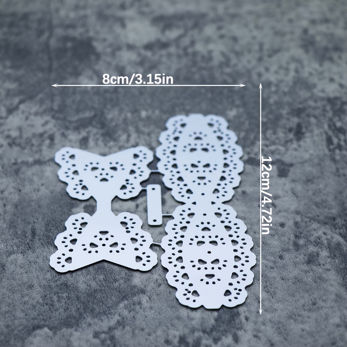 TEMU Fustelle per taglio con pizzo e traforato, a forma di , per goffratura per confezioni regalo, lavori di carta a , scrapbooking, biglietti