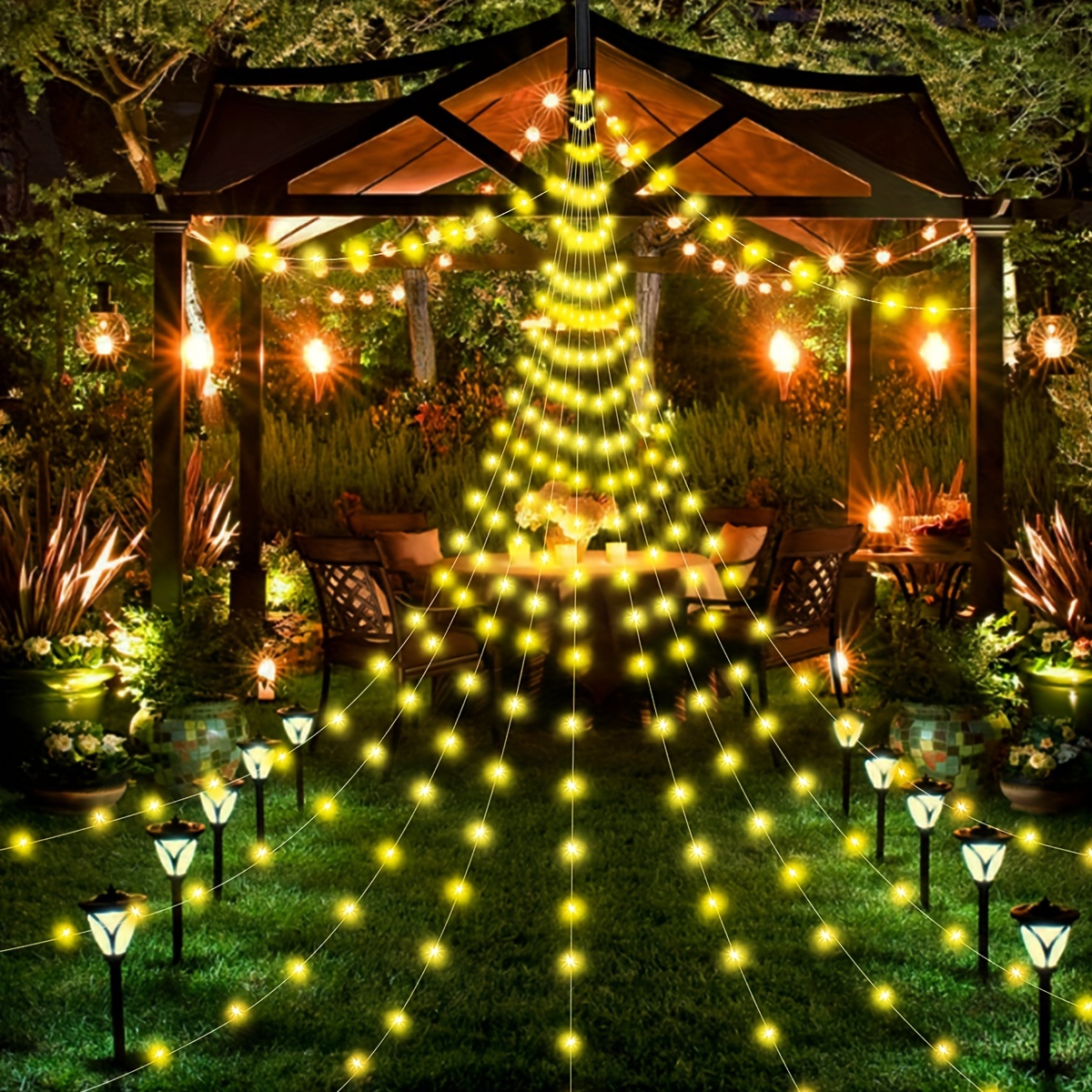 Usb store garden lights