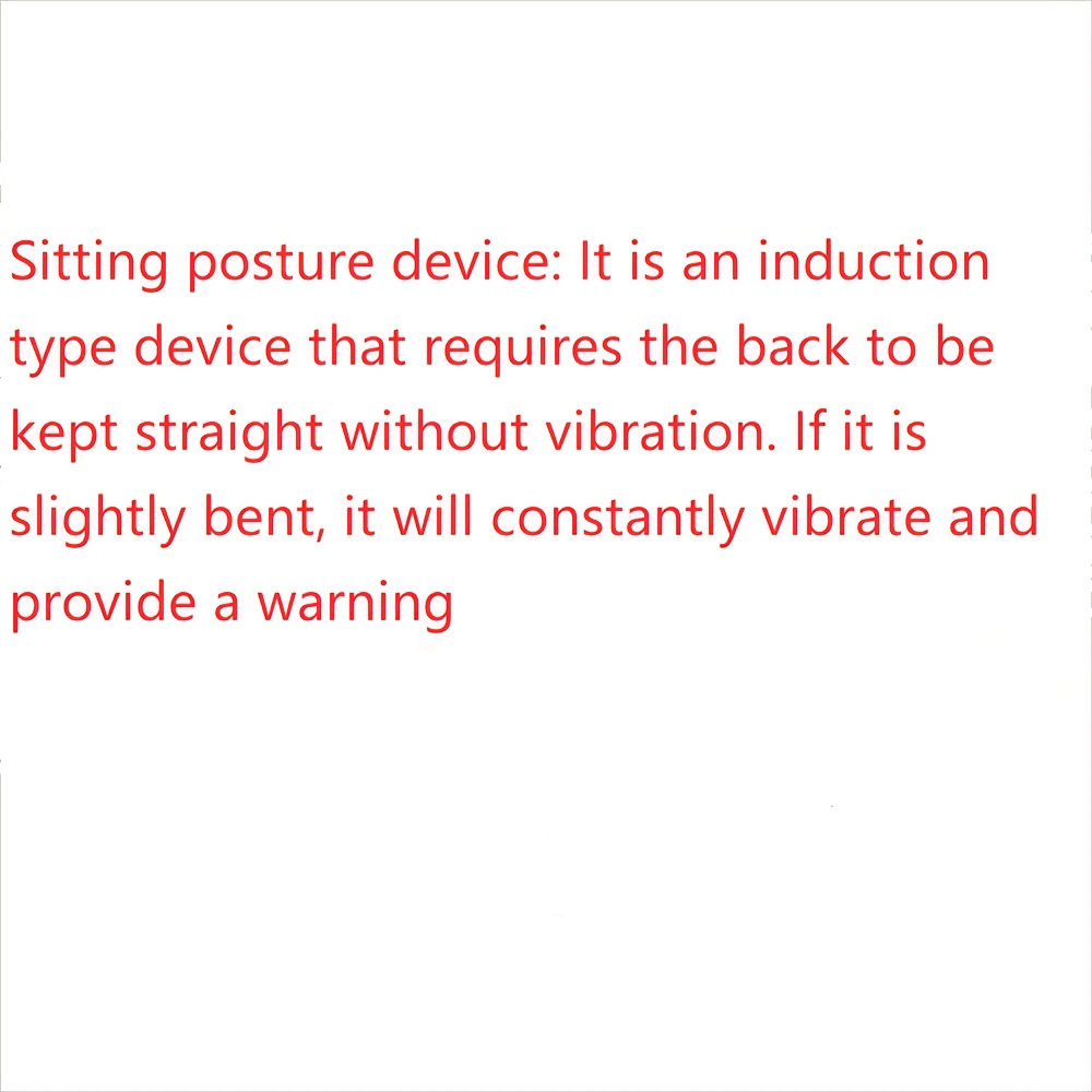 Intelligent Induction Vibration Reminder Sitting Posture Monitor, USB Charging-LCD Display Counts Invisible Back for Men and Women, Straight Back and More Confident