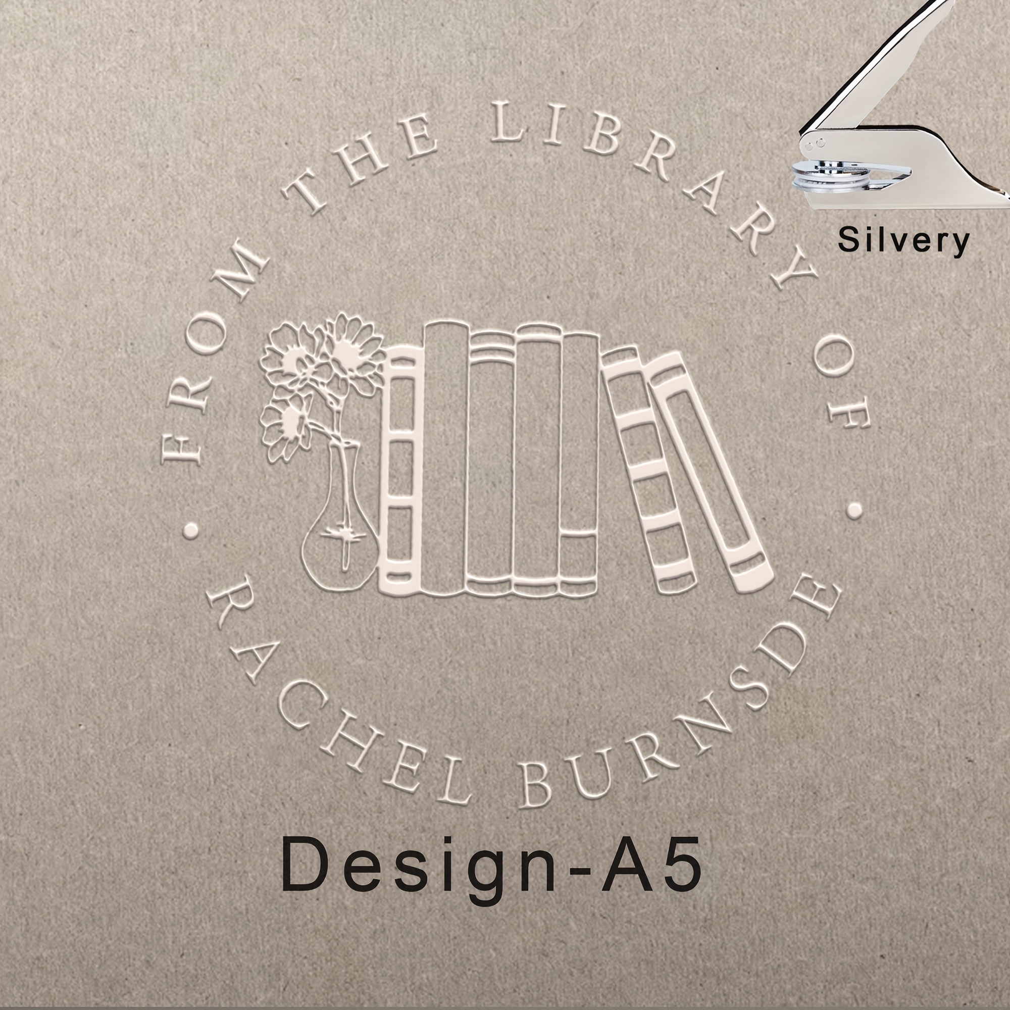 TEMU Personalized Book Embossing, Customized Book Embossing Seals, 6 Styles, Book Lover Gifts, Book Embossor, Book Stamp Personalized, Book Stamp,