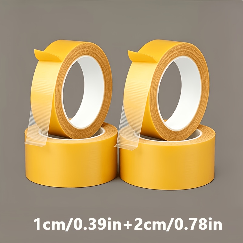 Image of 4 Rolls Of No-punch No-sew Hem Shortening Cover Tapes, High- Durable Mesh Fabric Base Double-sided Tape, Suitable For Jeans, Trousers, Skirts, And More