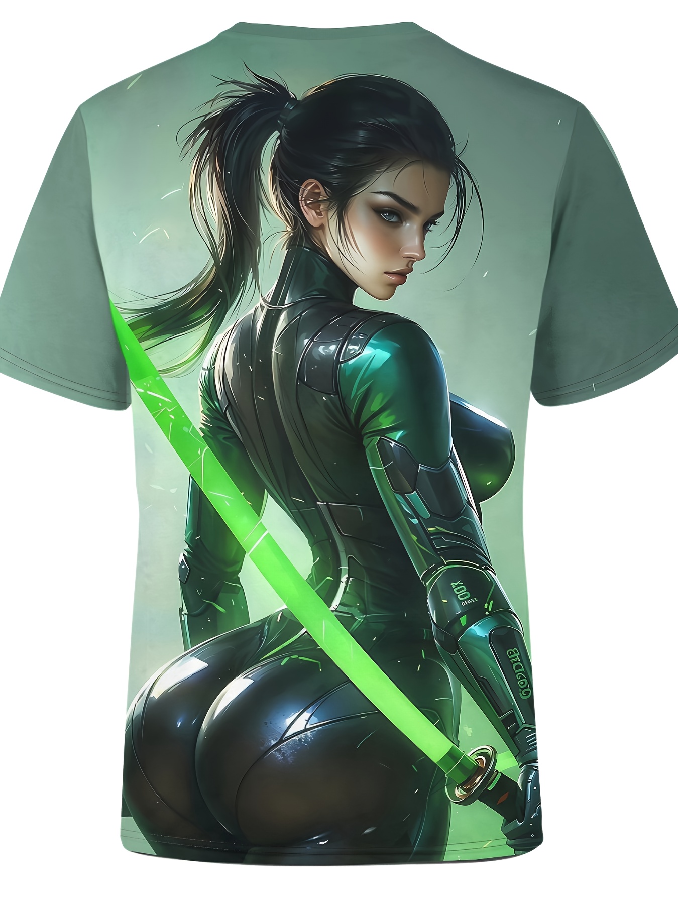 Men 3D Geisha T-Shirt Artistic Design